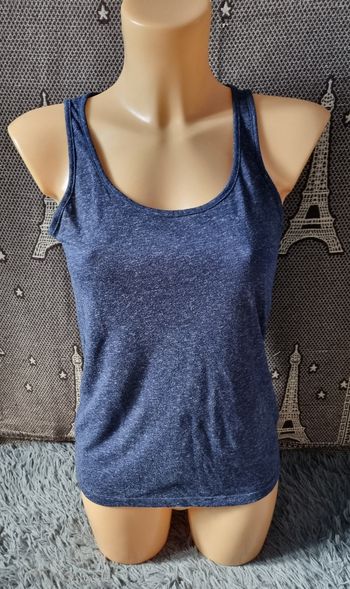 Débardeur marine chiné taille M