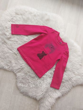 T-shirt manches longues rose 2 ans catimini