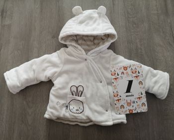 Veste chaude 1 mois lapin
