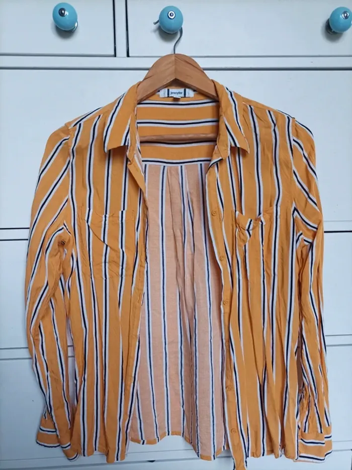 Chemise rayée jaune/blanc Jennyfer M
