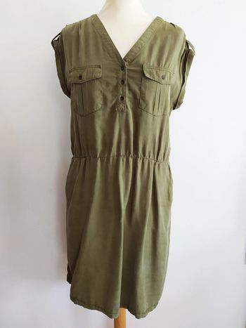👗robe kaki Camaieu 38
