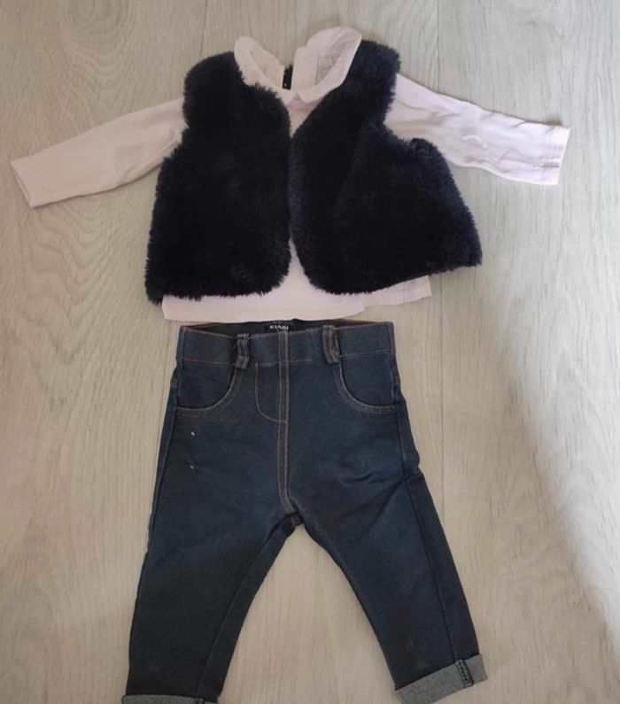 Petit ensemble haut gilet jegging