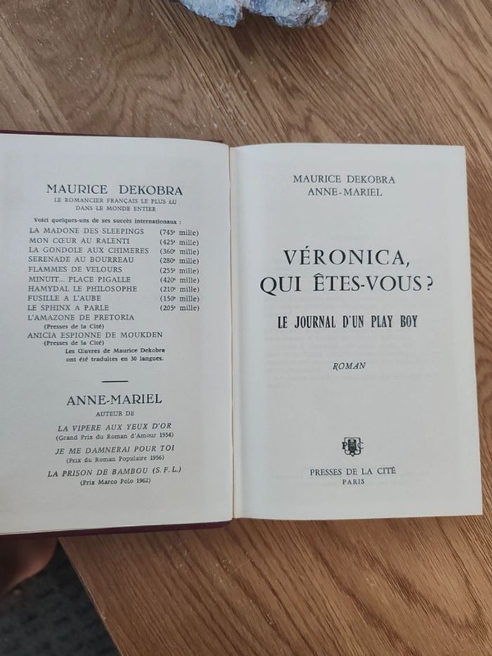Veronica qui êtes vous de Dekobra Anne-Mariel - photo numéro 2