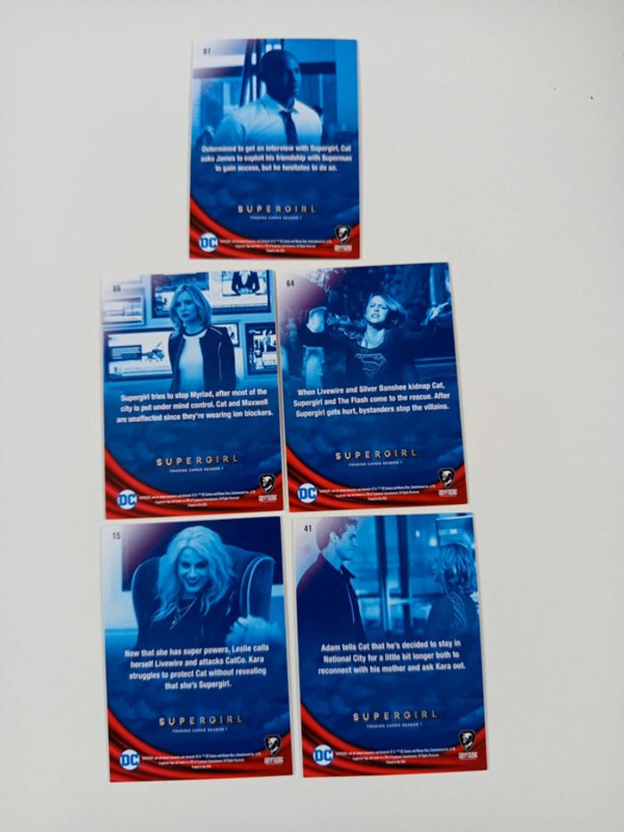 Lot 5 cartes supergirl - photo numéro 2