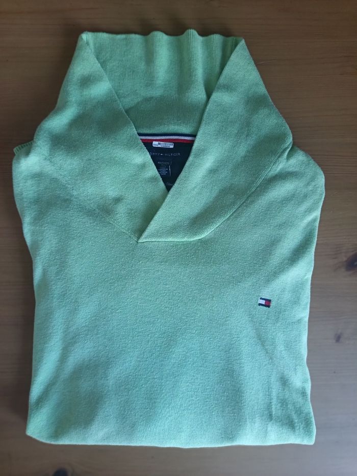 Pull léger col châle Tommy Hilfiger - photo numéro 2