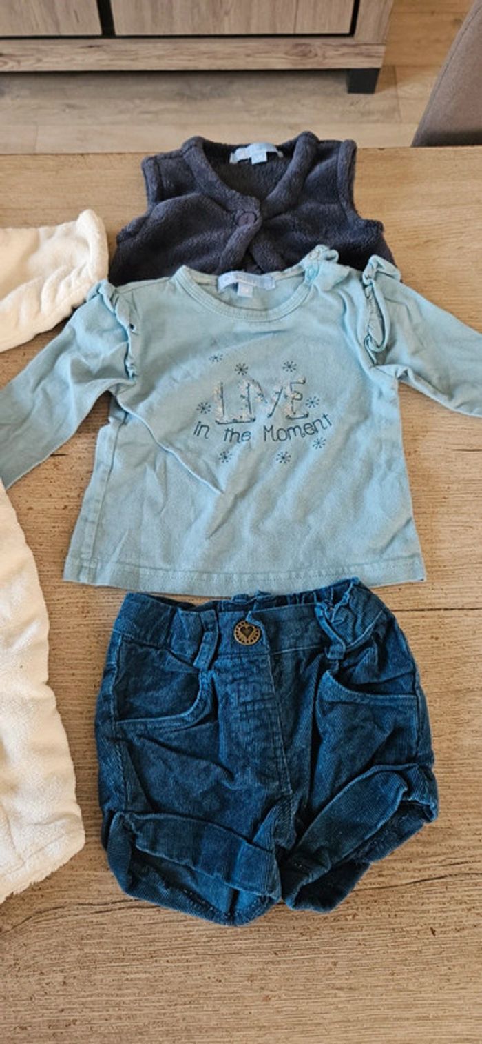 Lot de 15 vêtements fille hiver, 9 mois - photo numéro 6