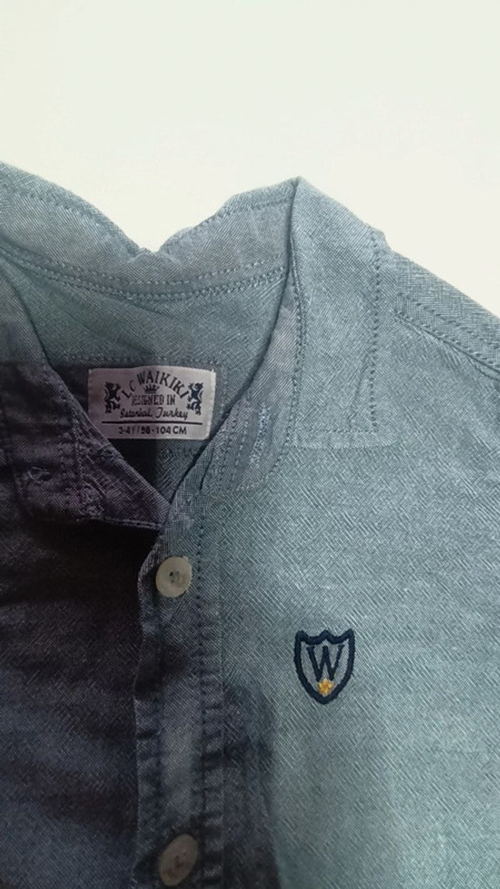 Chemise grise pour garçon 3 4 ans - photo numéro 3