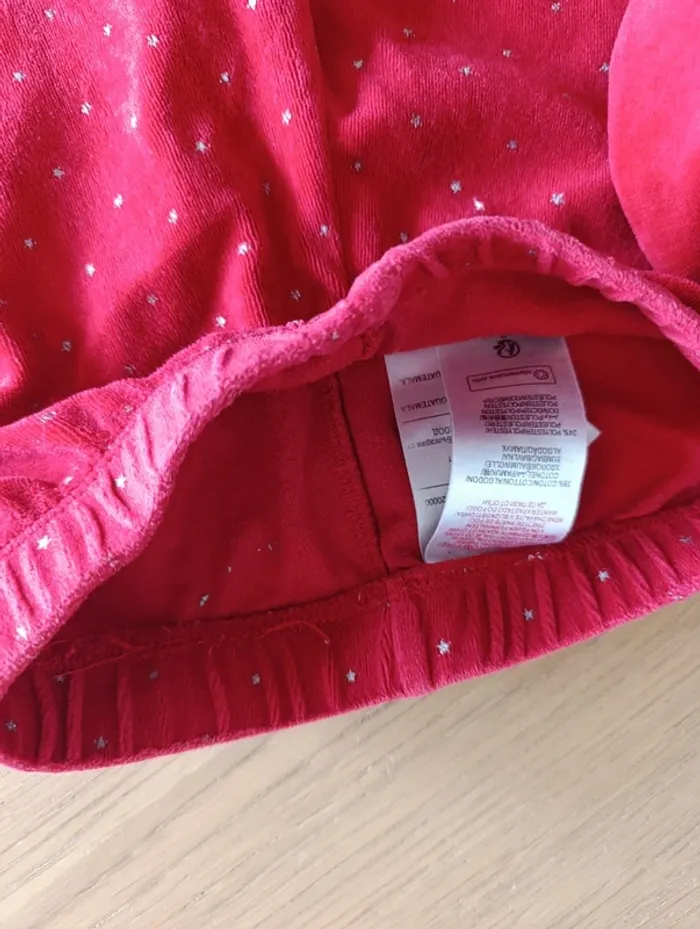 Pyjama Sergent Major 6 ans velours rouge - photo numéro 6