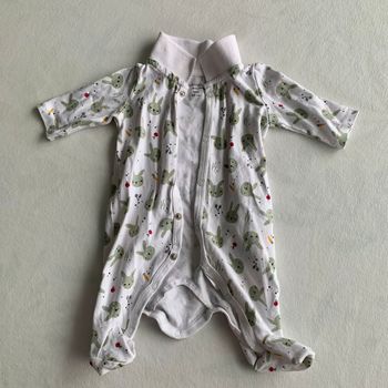 Combinaison - blanc motifs lapin