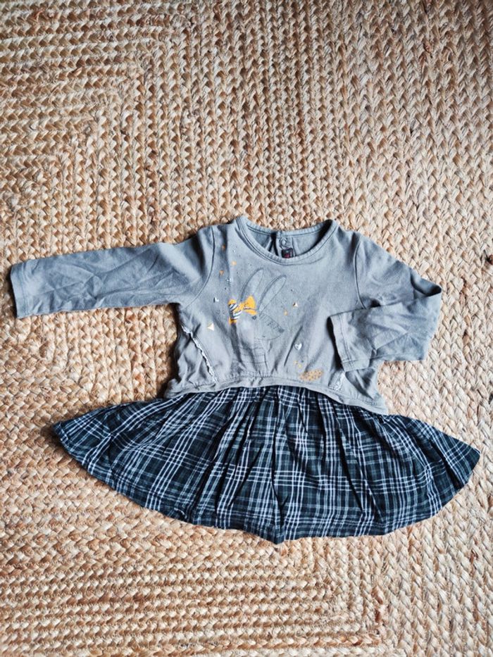 Robe grise catimini fille 12 mois ML
