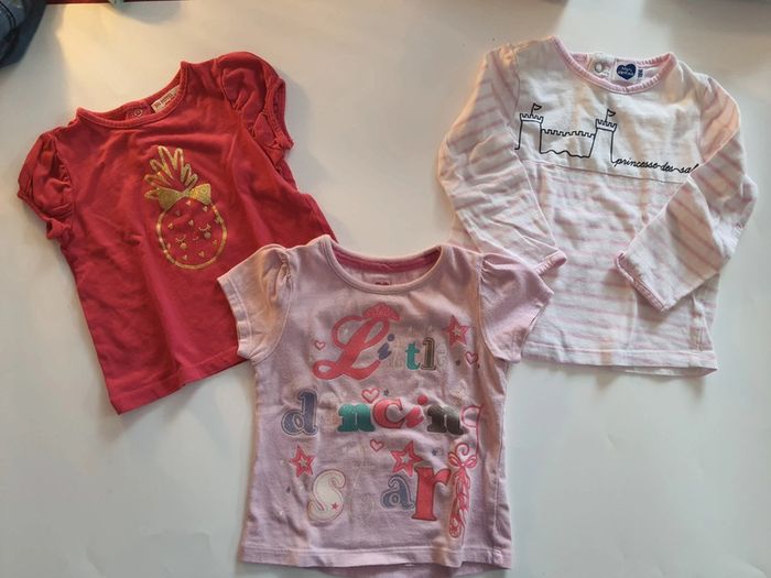 Lot 3 t shirt 18 mois