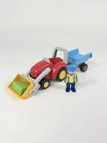 Playmobil 1.2.3 Fermier avec tracteur