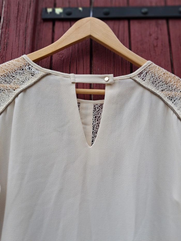 Blouse manches longues crème An’ge taille M - photo numéro 5