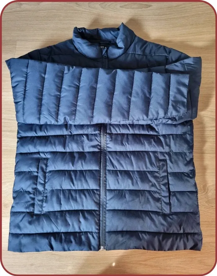 Doudoune bleue TeX Homme Taille L - photo numéro 2