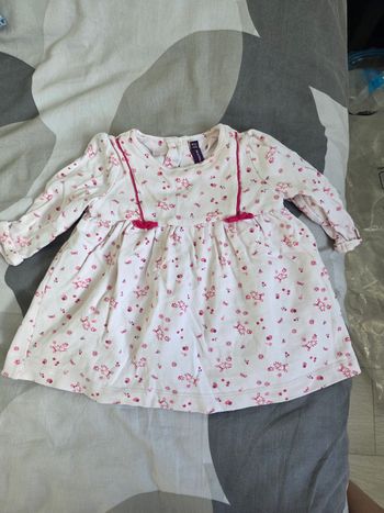 Ensemble robe + Gilet bébé fille 9 mois