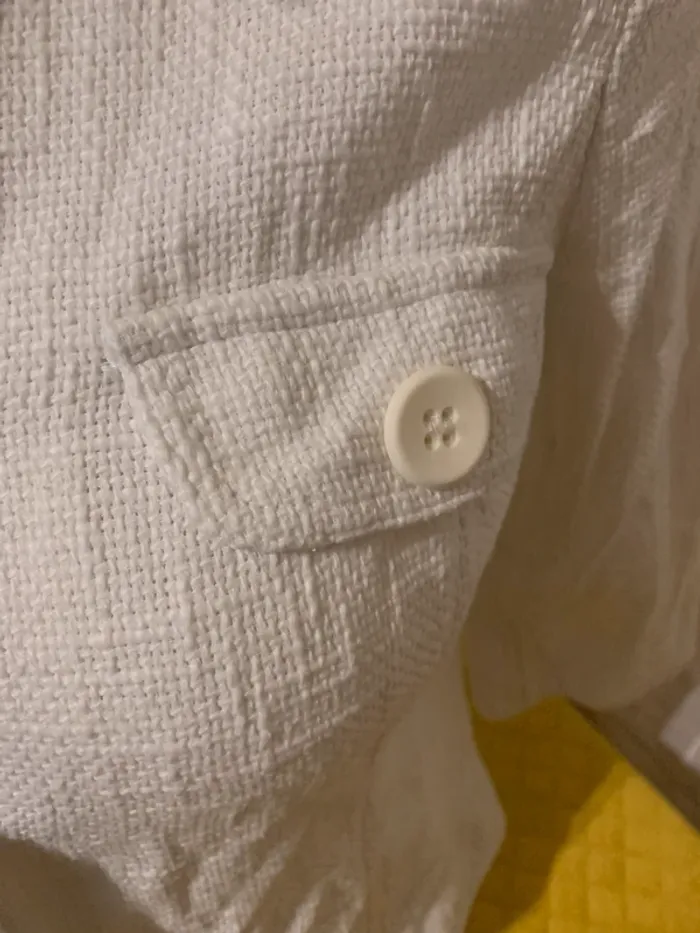 Veste courte Promod blanche 100%coton taille 42 manches3/4 - photo numéro 7