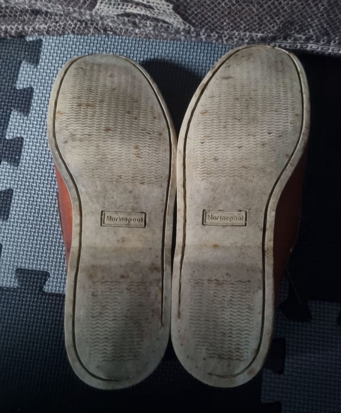 Chaussure bateaux marron cuir 44 - photo numéro 6