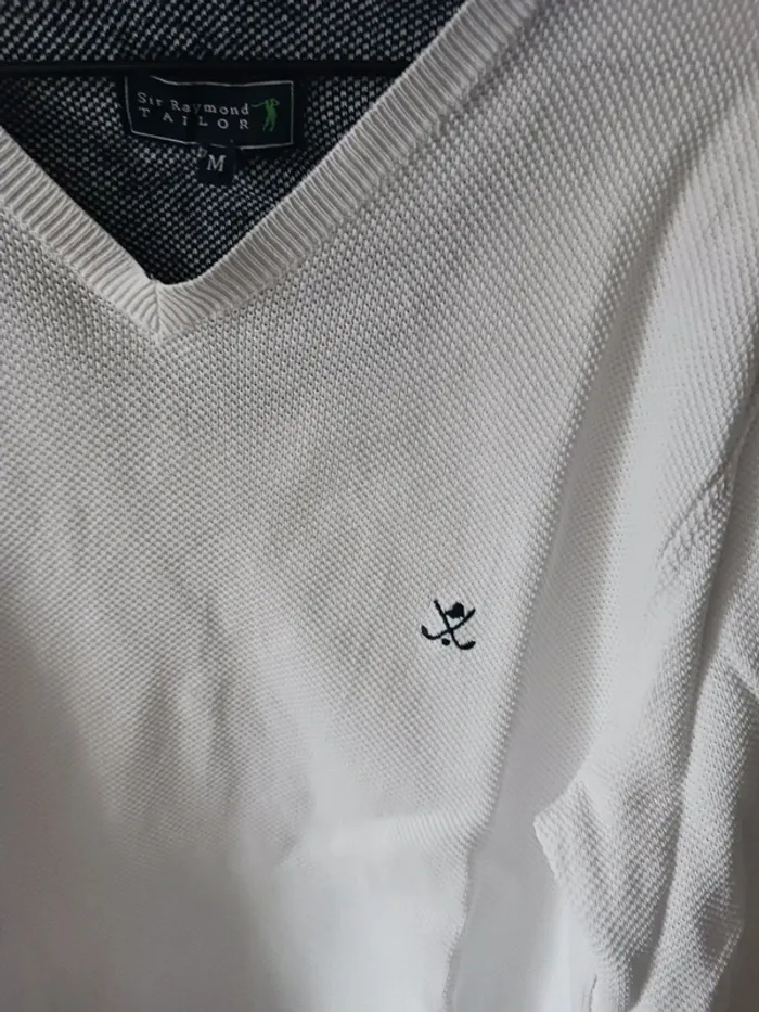 Pull Sir Raymond Taylor taille M blanx - photo numéro 2