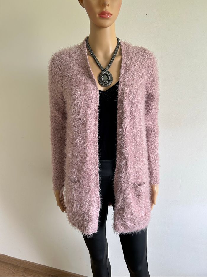 Gilet rose tout doux Street One taille française 38 bon état