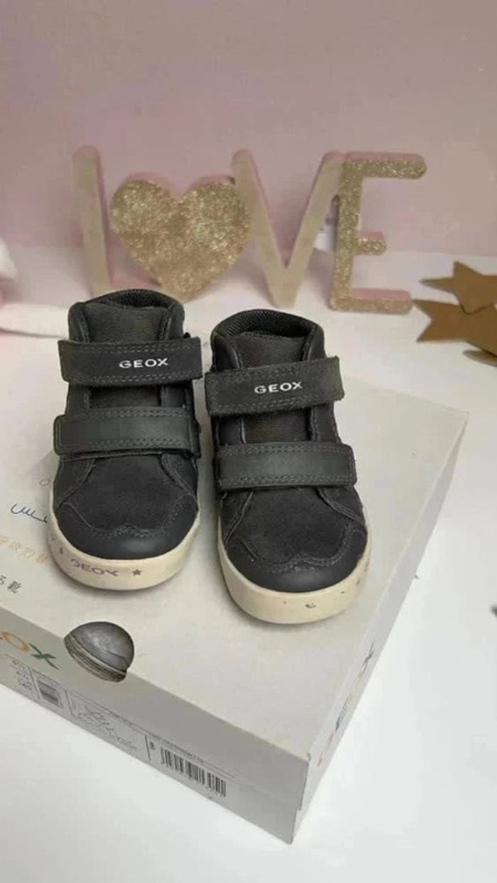 Geox Gris foncé fille en cuir 21 - photo numéro 2