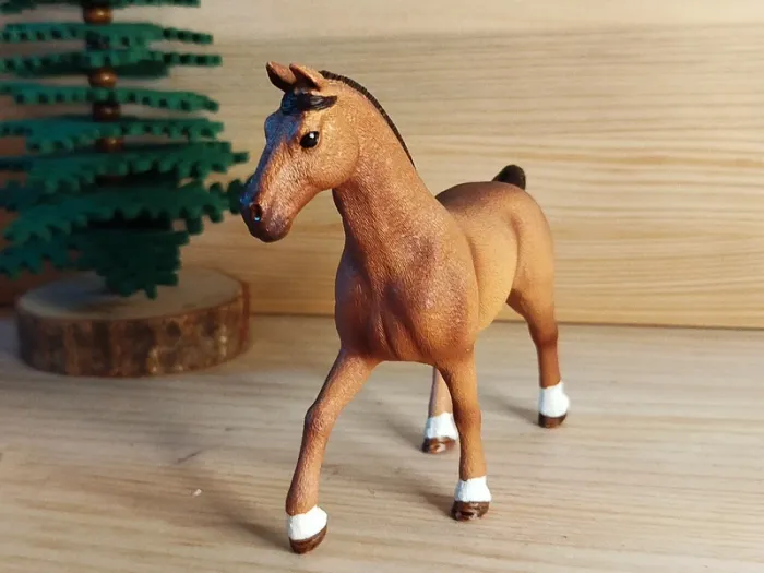 Schleich Étalon marron figurine animal équidé