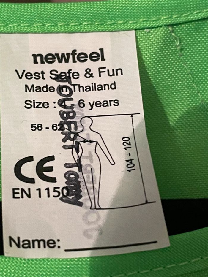 Gilet sécurité routière enfant 4/6 ans - photo numéro 5