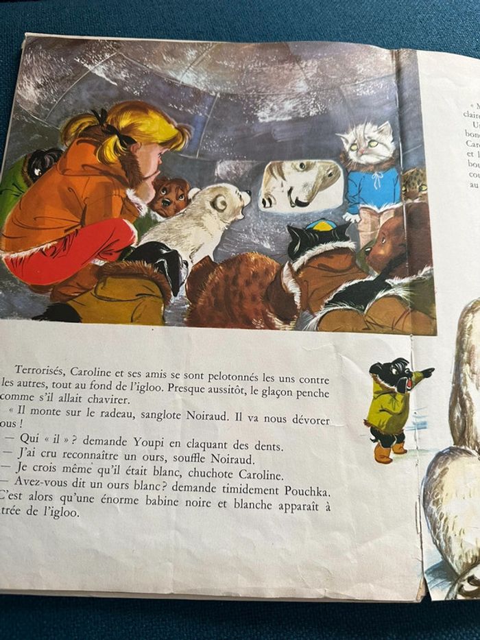 1980 Livre ancien Caroline au Pôle Nord Grands albums Hachette bd Pierre Probst - photo numéro 5