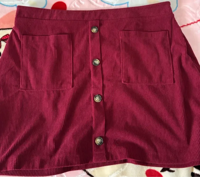 Jupe courte bordeaux