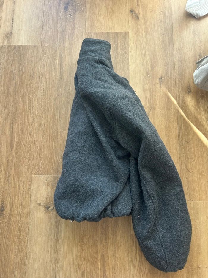 Bomber élégant effet brossé à col cheminée anthracite Asos design gris taille S - photo numéro 4