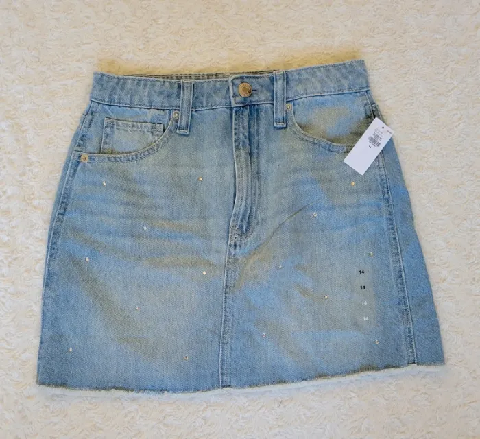 Jupe jean strass Gap 14 ans