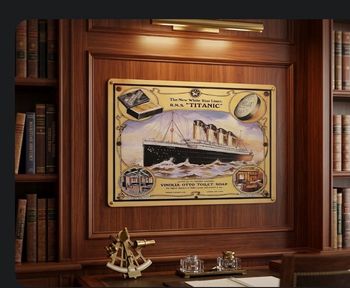 Plaque métal Titanic