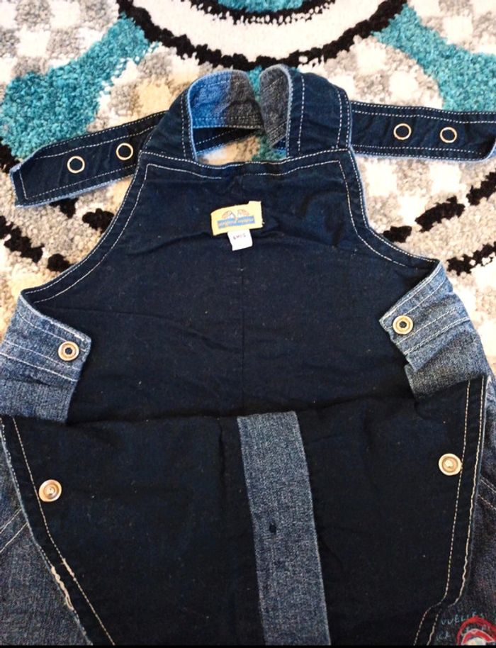 Salopette en jean- Taille 6 mois - photo numéro 3
