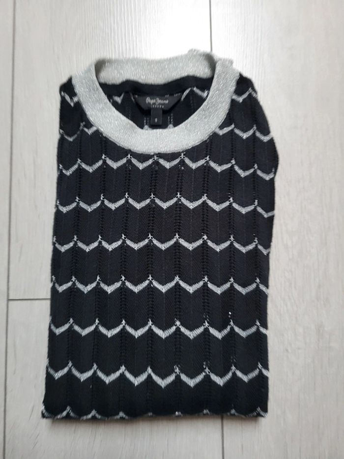Pull léger ajouré Pépé jeans taille S - photo numéro 8