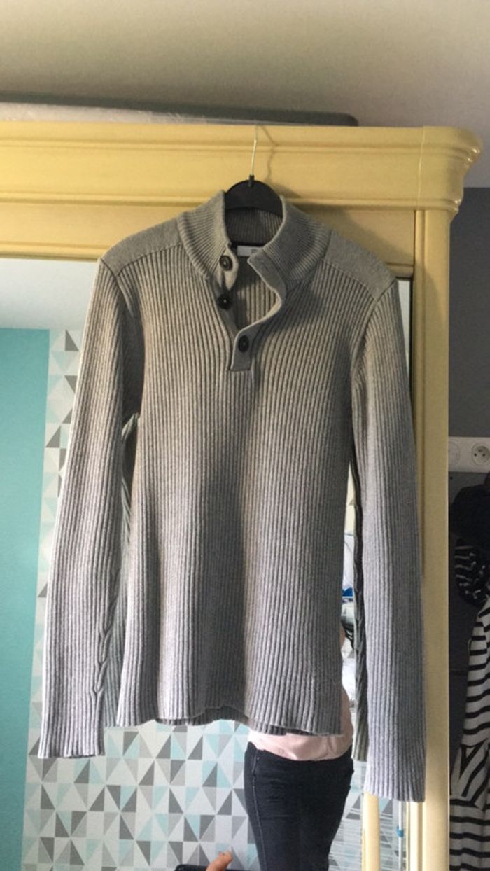 Pull Homme gris