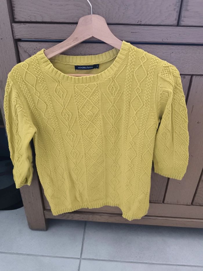 Pull 100% coton monoprix femme taille 2