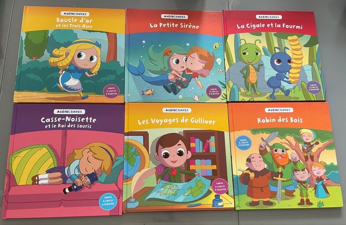 13 livres Audio Contes et 2 livres Abécédaire de Hachette