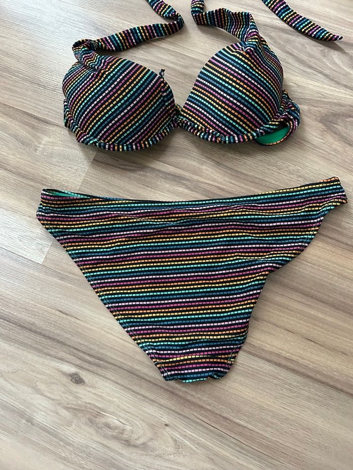 Maillot de bain 2 pièces à motifs Boutique Indépendante Tailles M-L - photo numéro 4