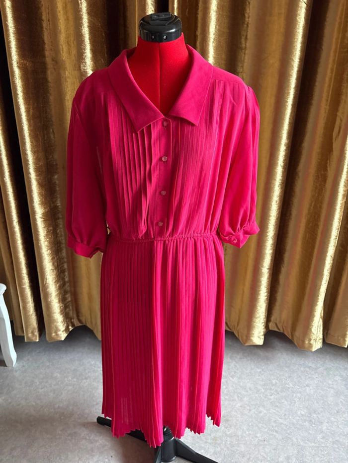 robe longue plissée