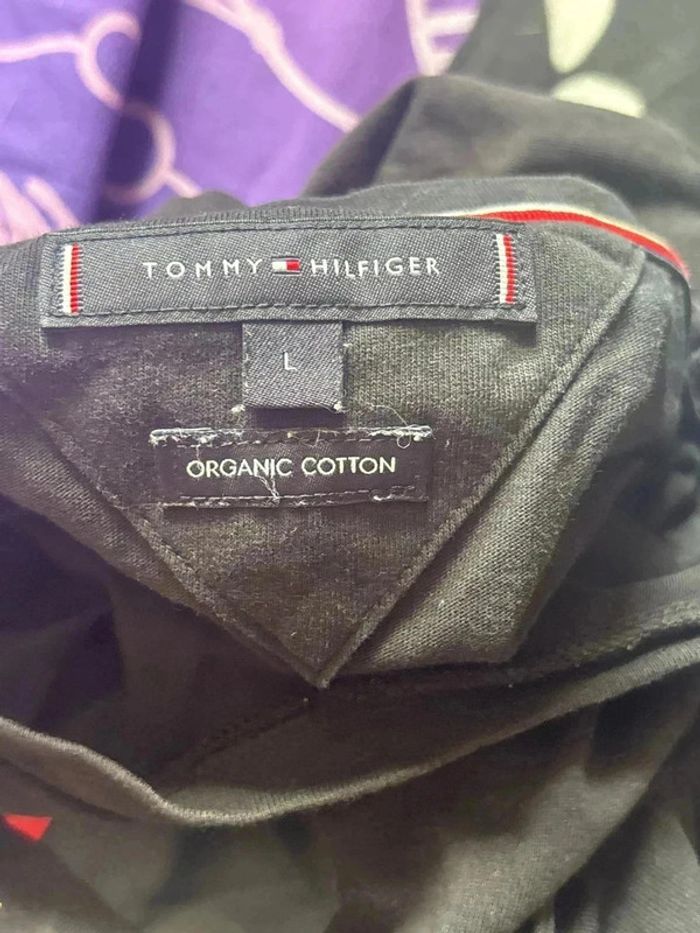 T shirt avec logo imprimer taille 40 marque tommy hilfiger - photo numéro 3