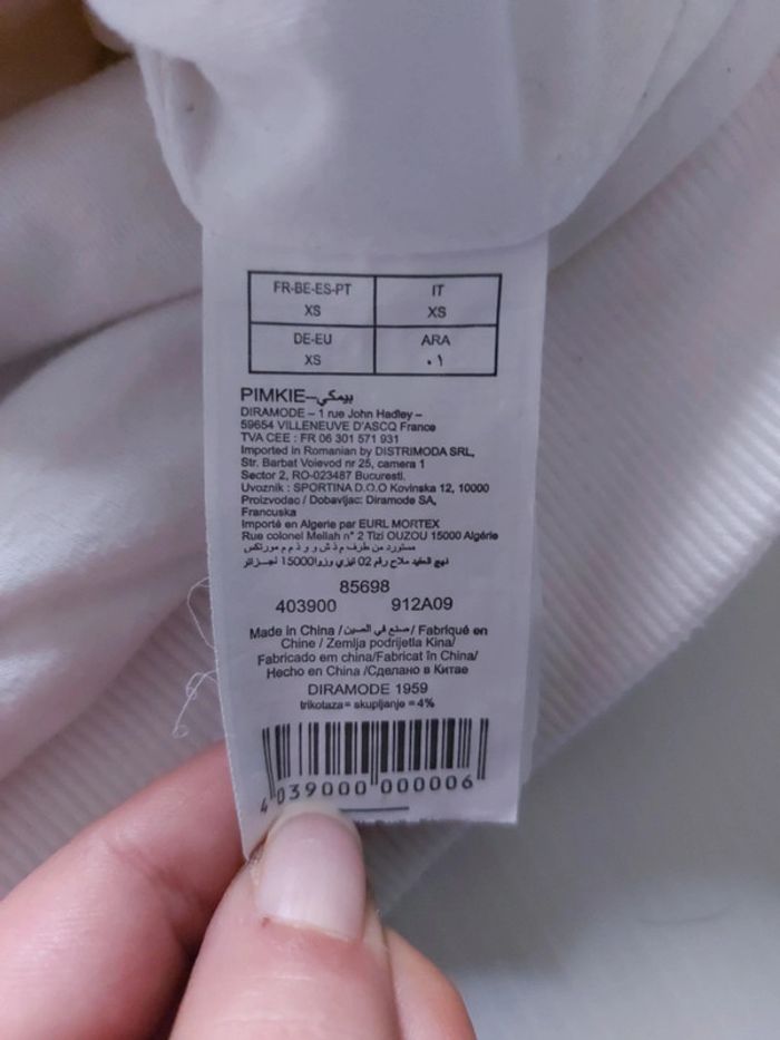 Pull blanc pilou pilou tout doux très peu porté, aucun défaut taille XS - photo numéro 4