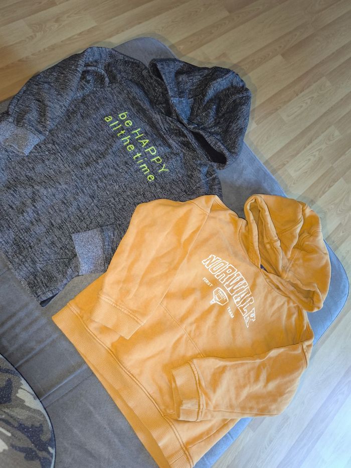 Lot de 2 sweats à capuche