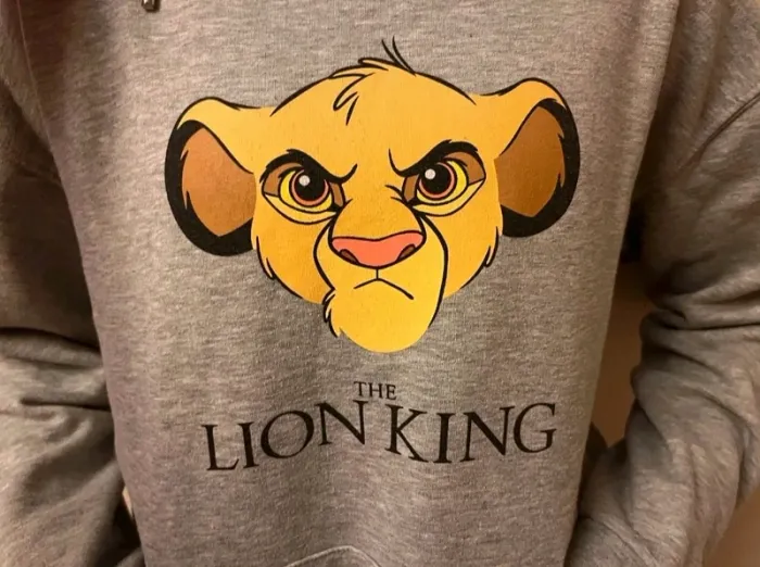 Sweat à capuche le roi lion xs 34 - photo numéro 4