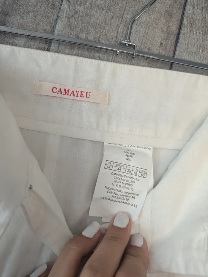 Pantalon en lin Neuf Camaïeu 44 - photo numéro 6