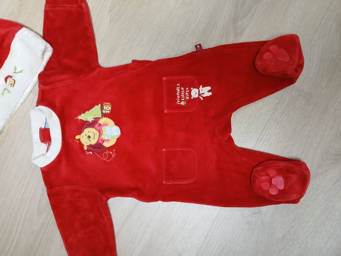 Pyjama Winnie Disney noël rouge bonnet - photo numéro 5