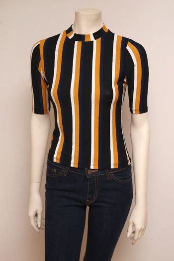Top rayé