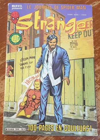Comics Strange Marvel - Le journal de spider man - 184 avril 1985 - LUG