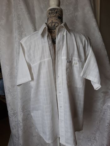 Faby27800 Chemisette homme "Blanc du Nil", blanche,T M
