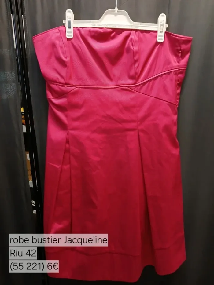 55221 robe bustier rose femme 42 Jacqueline Riu - photo numéro 2