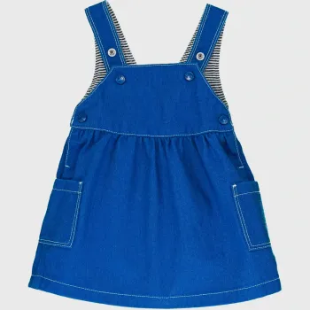 Robe salopette 6 mois en jean Petit Bateau
