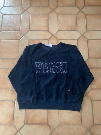Crewneck sweat unisexe publicitaire Pepsi officiel vintage année 1990